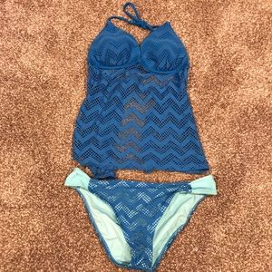 Hula Honey blue tankini size M